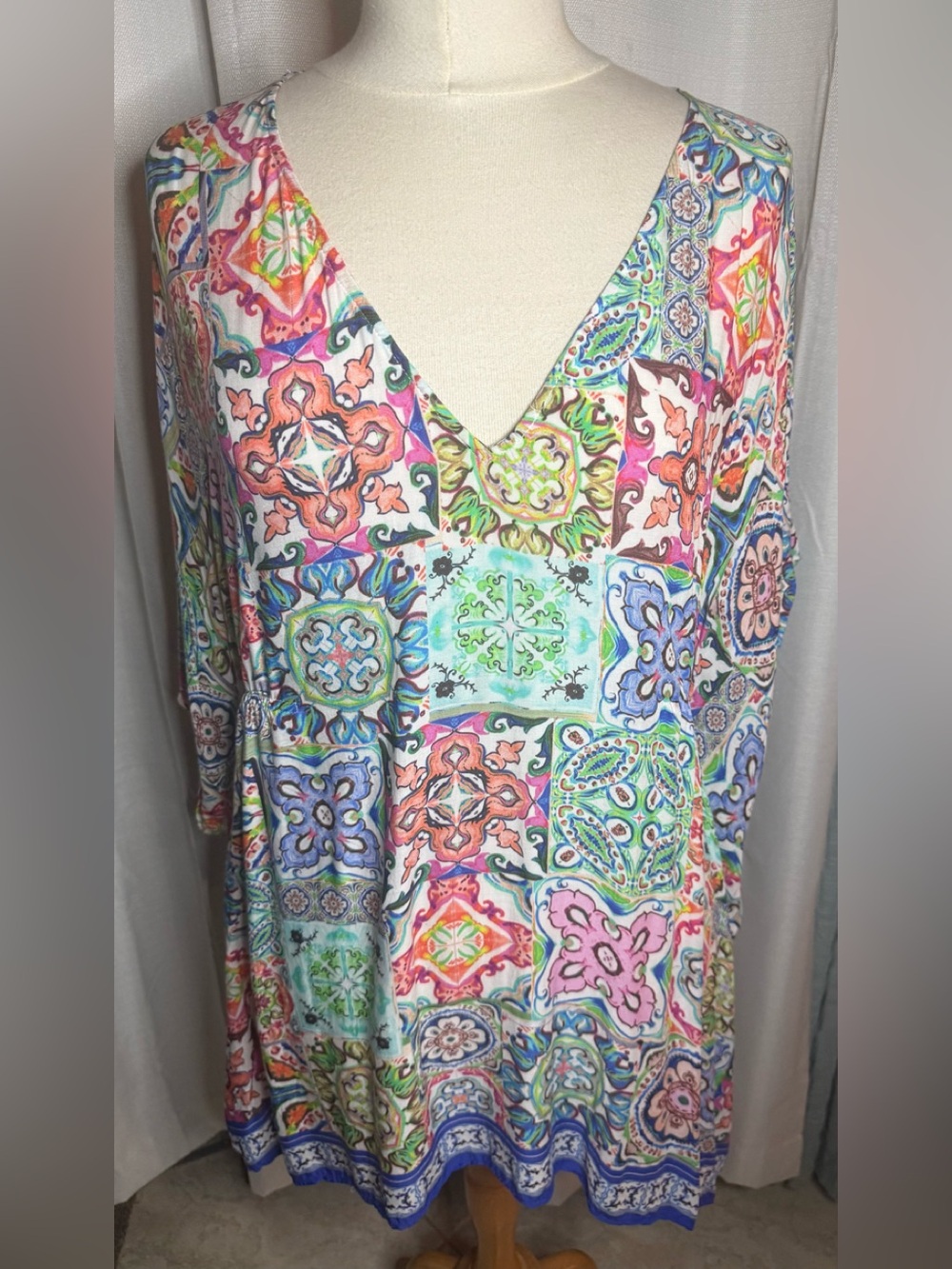 Nanette Lepore Multicolor Paisley Medallion Circle Skirt